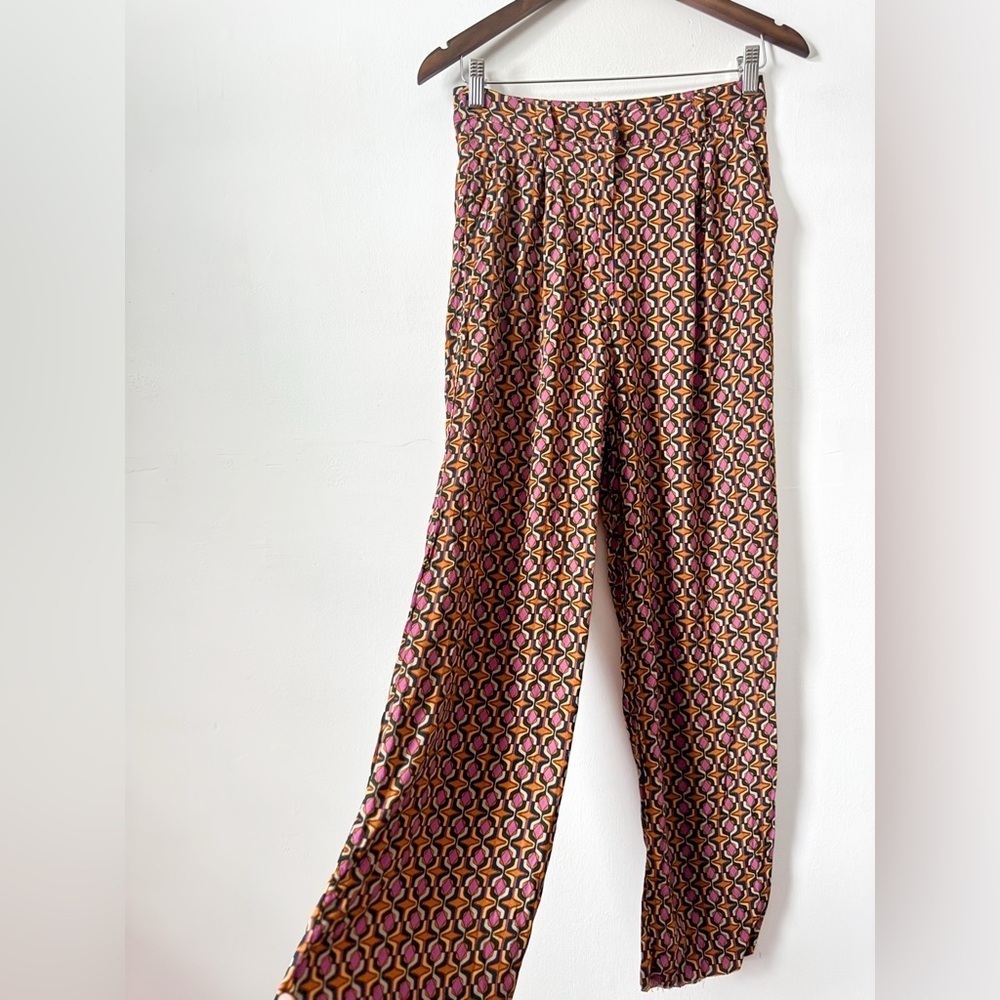Talulah Retro 70s Style Geometric Pants - Picture 2 of 7